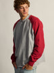 KOLBY KOLBY RAGLAN CREW HOODIE - RED - Boathouse