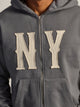 KOLBY KOLBY SHORT CUT HEAVYWEIGHT ZIP-UP - CHARCOAL - Boathouse