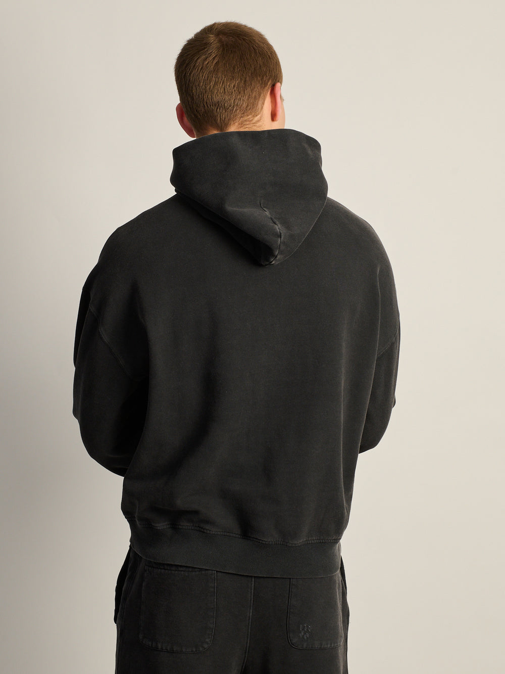 KOLBY RELAXED FIT HOODIE - BLACK