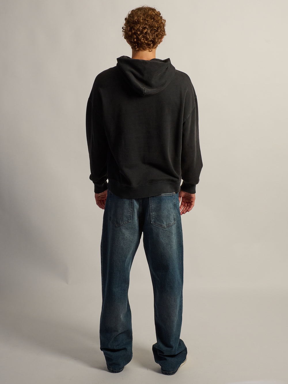 KOLBY RELAXED FIT HOODIE - BLACK