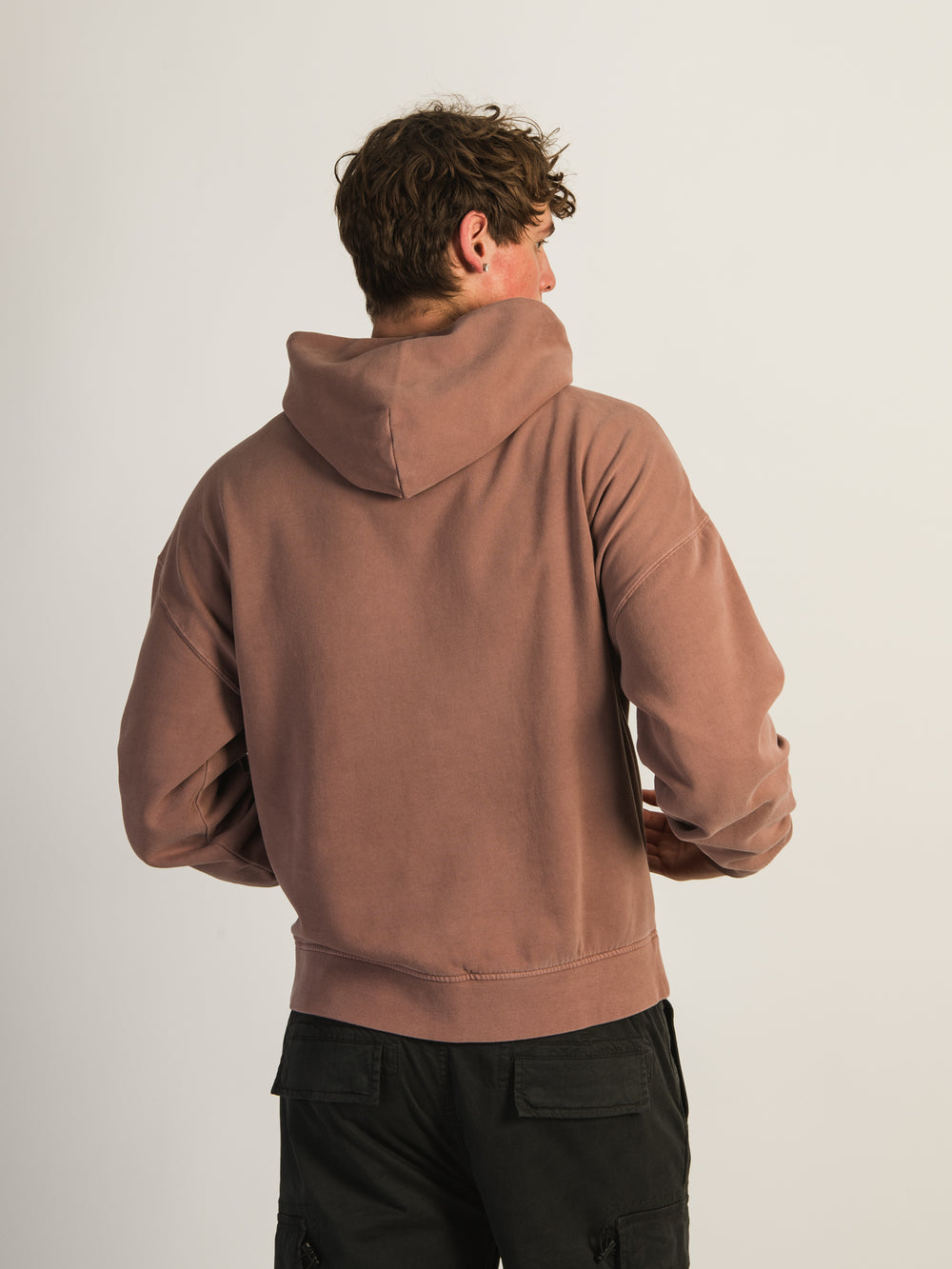 KOLBY RELAXED FIT HOODIE - BURGUNDY