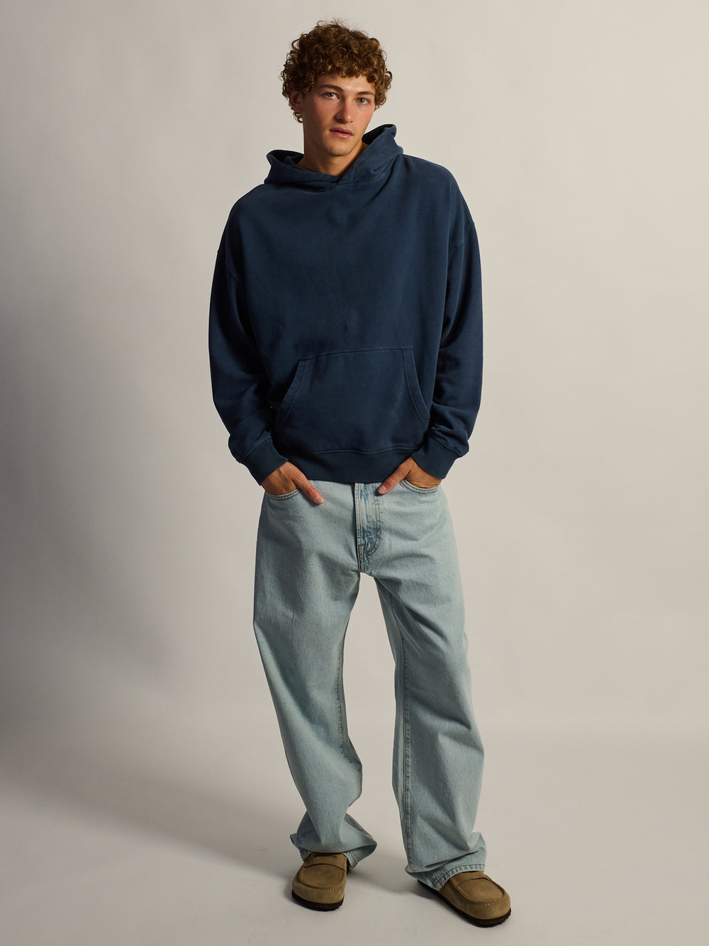 KOLBY RELAXED FIT HOODIE - CARBON NAVY