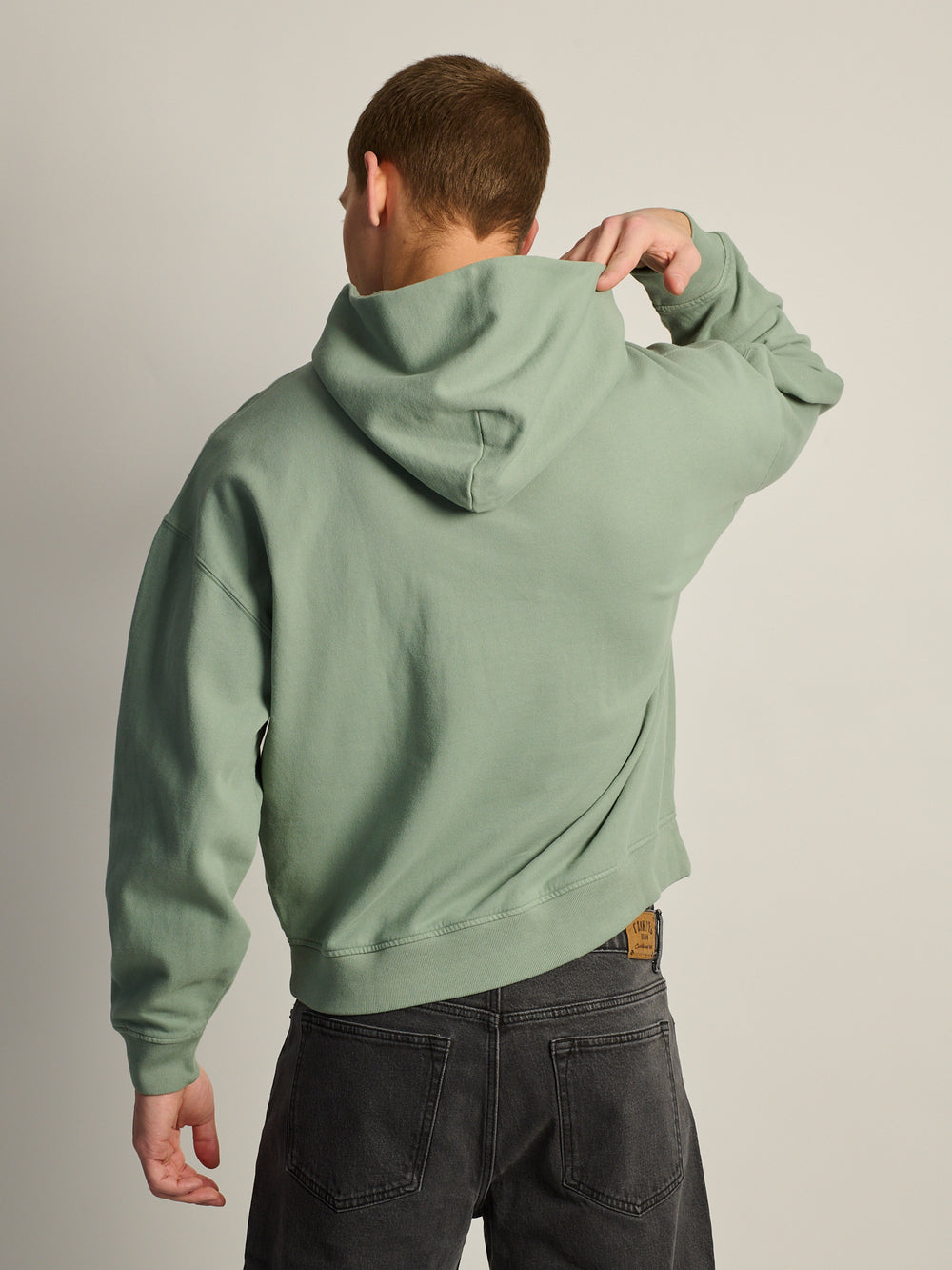 KOLBY RELAXED FIT HOODIE - DUSTY GREEN