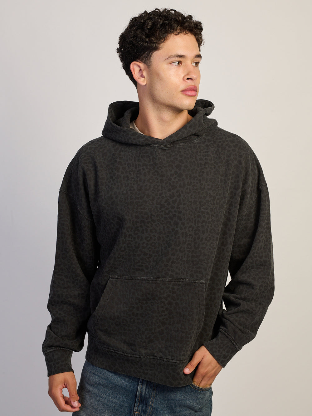 KOLBY KOLBY RELAXED FIT HOODIE - LEOPARD - Boathouse