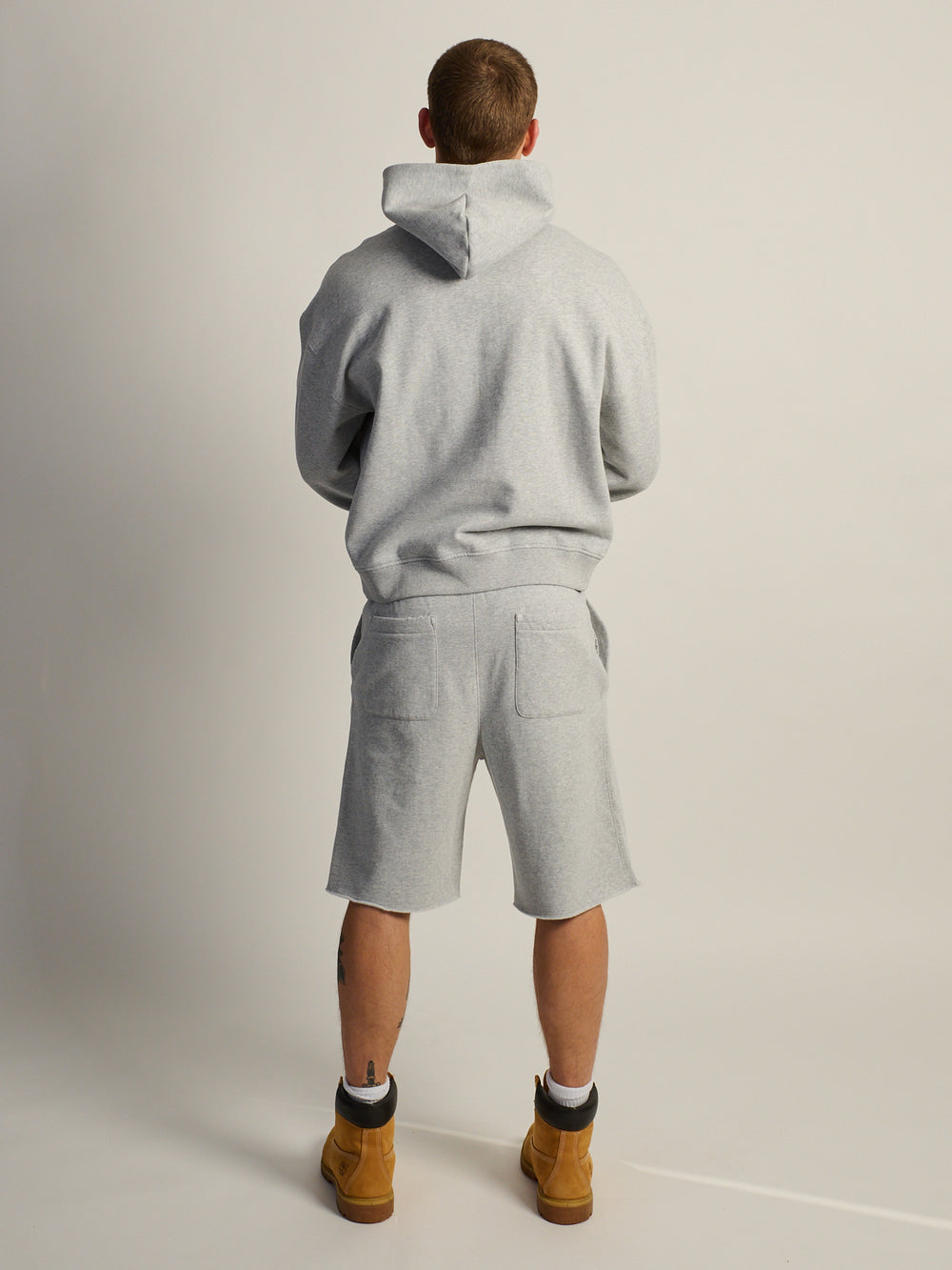 KOLBY RELAXED FIT HOODIE - HEATHER GREY