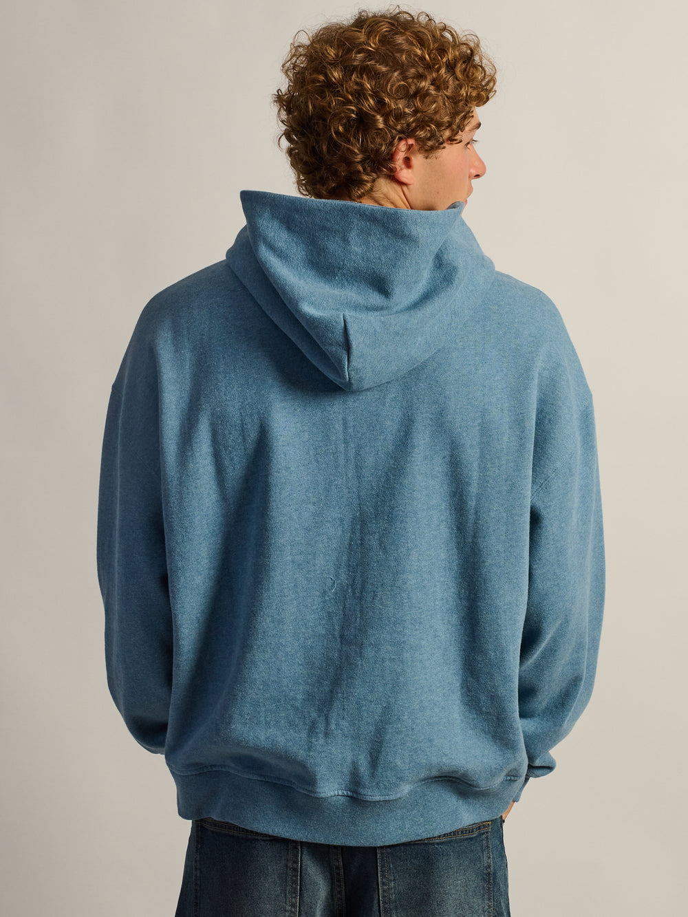 KOLBY SWEAT À CAPUCHE COUPE RELAXÉE - BLEU