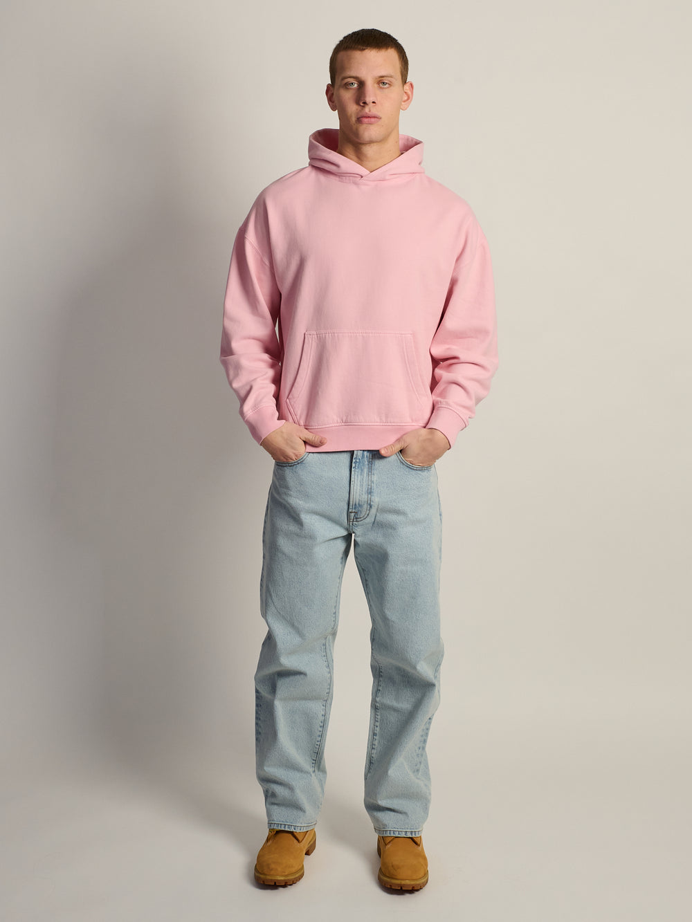 KOLBY RELAXED FIT HOODIE - PINK
