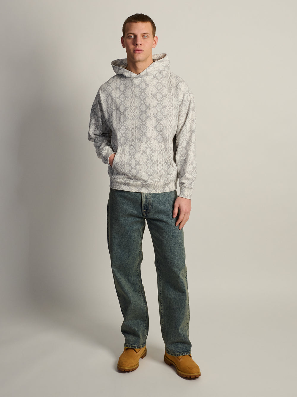 KOLBY RELAXED FIT HOODIE - SNAKE