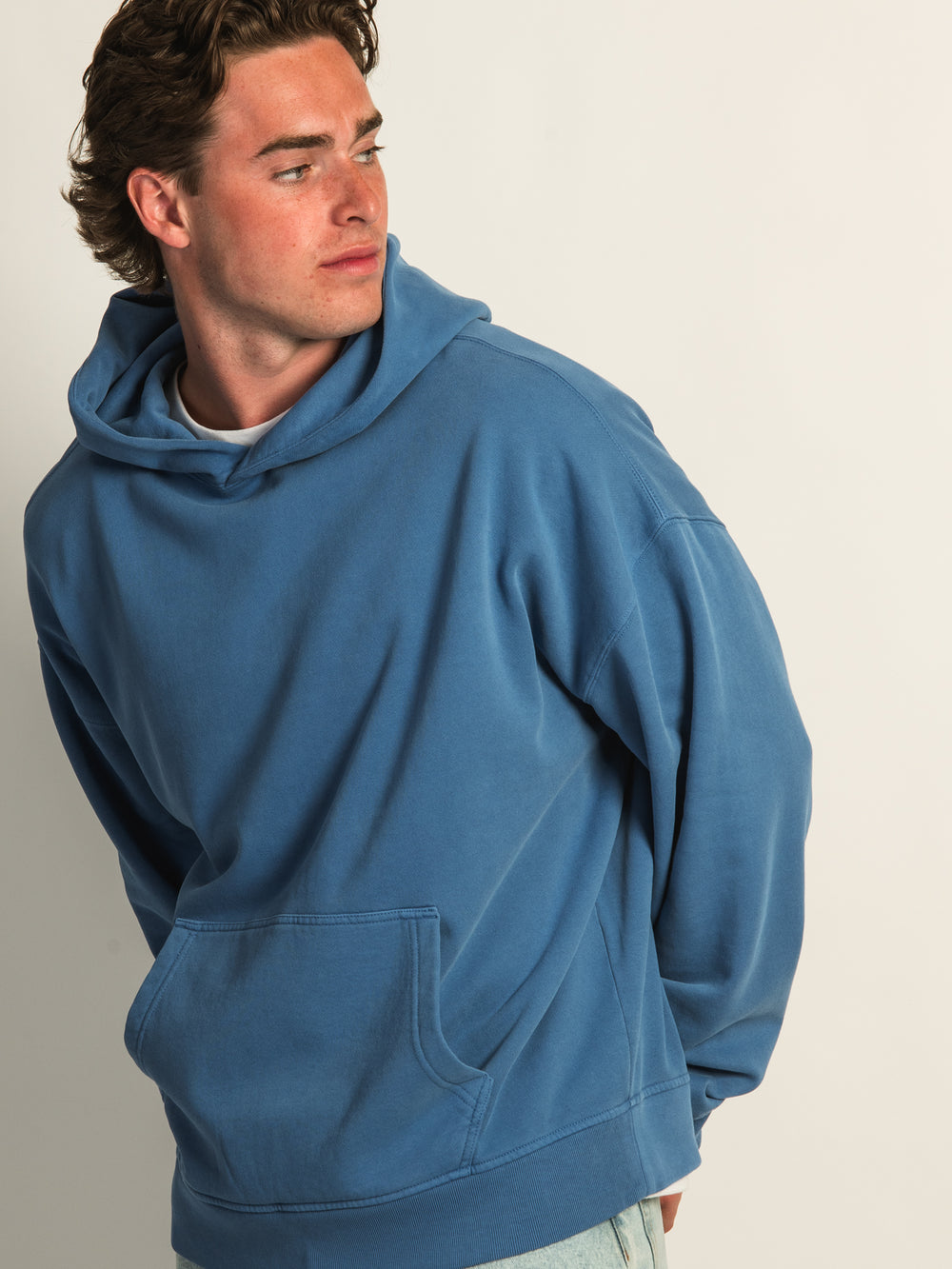 KOLBY RELAXED FIT HOODIE - BLUE