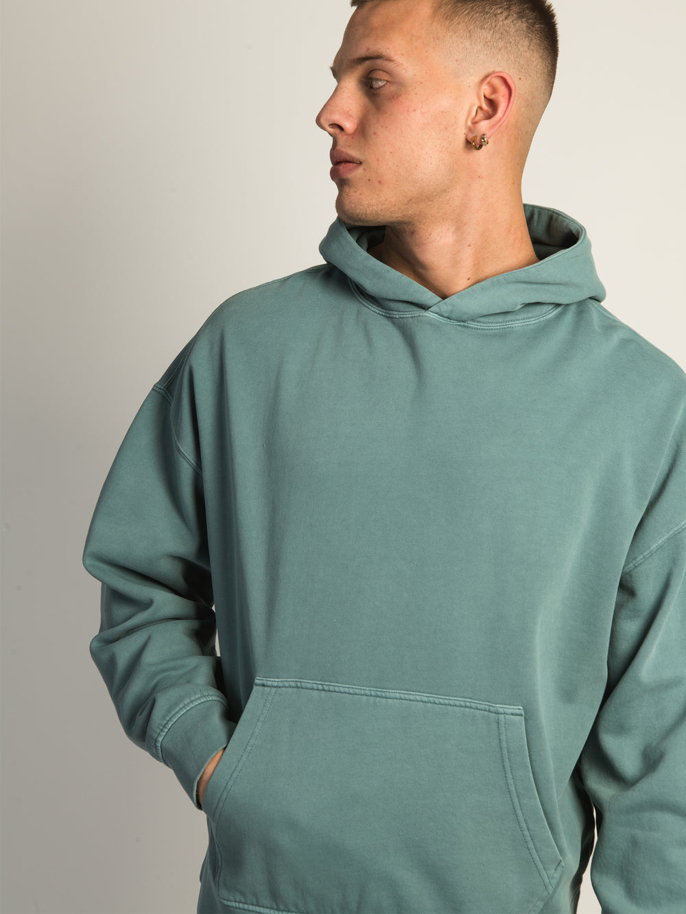KOLBY RELAXED FIT HOODIE - TEAL