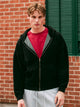 KOLBY RELAXED CREW FIT FULL ZIP HOODIE - BLACK