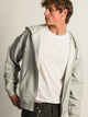 KOLBY RELAXED CREW FIT FULL ZIP HOODIE - HEATHER GREY