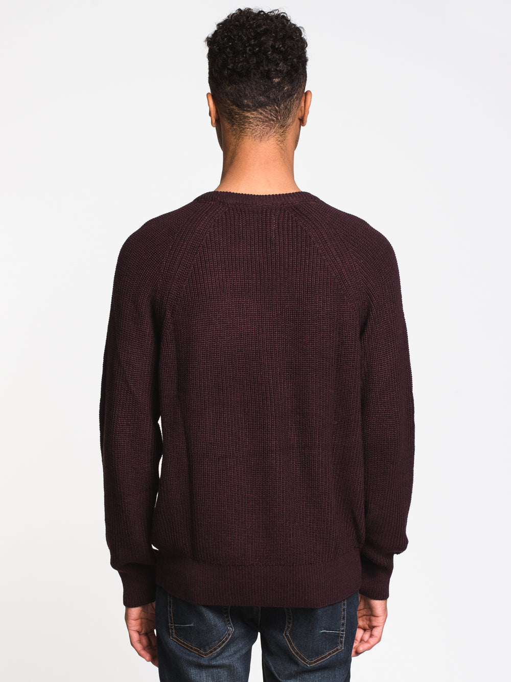 MENS RIBKNIT CREWNECK SWEATER - CLEARANCE