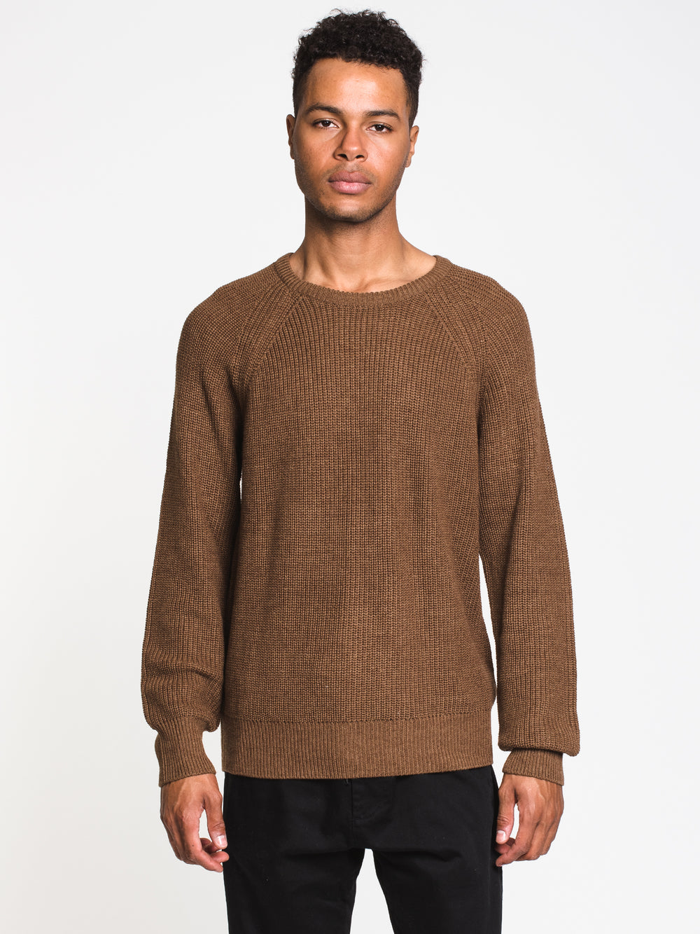 MENS RIBKNIT CREWNECK SWEATER - CLEARANCE
