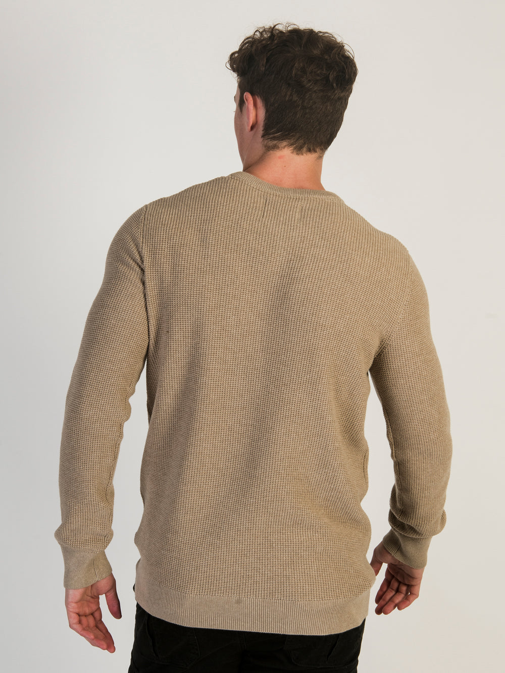 KOLBY WAFFLE KNIT CREW COLLAR - CLEARANCE