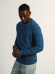 KOLBY CABLE KNIT SWEATER - BLUE