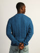 KOLBY CABLE KNIT SWEATER - BLUE