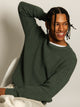 KOLBY KOLBY FISHERMANS RIB SWEATER - OLIVE - Boathouse