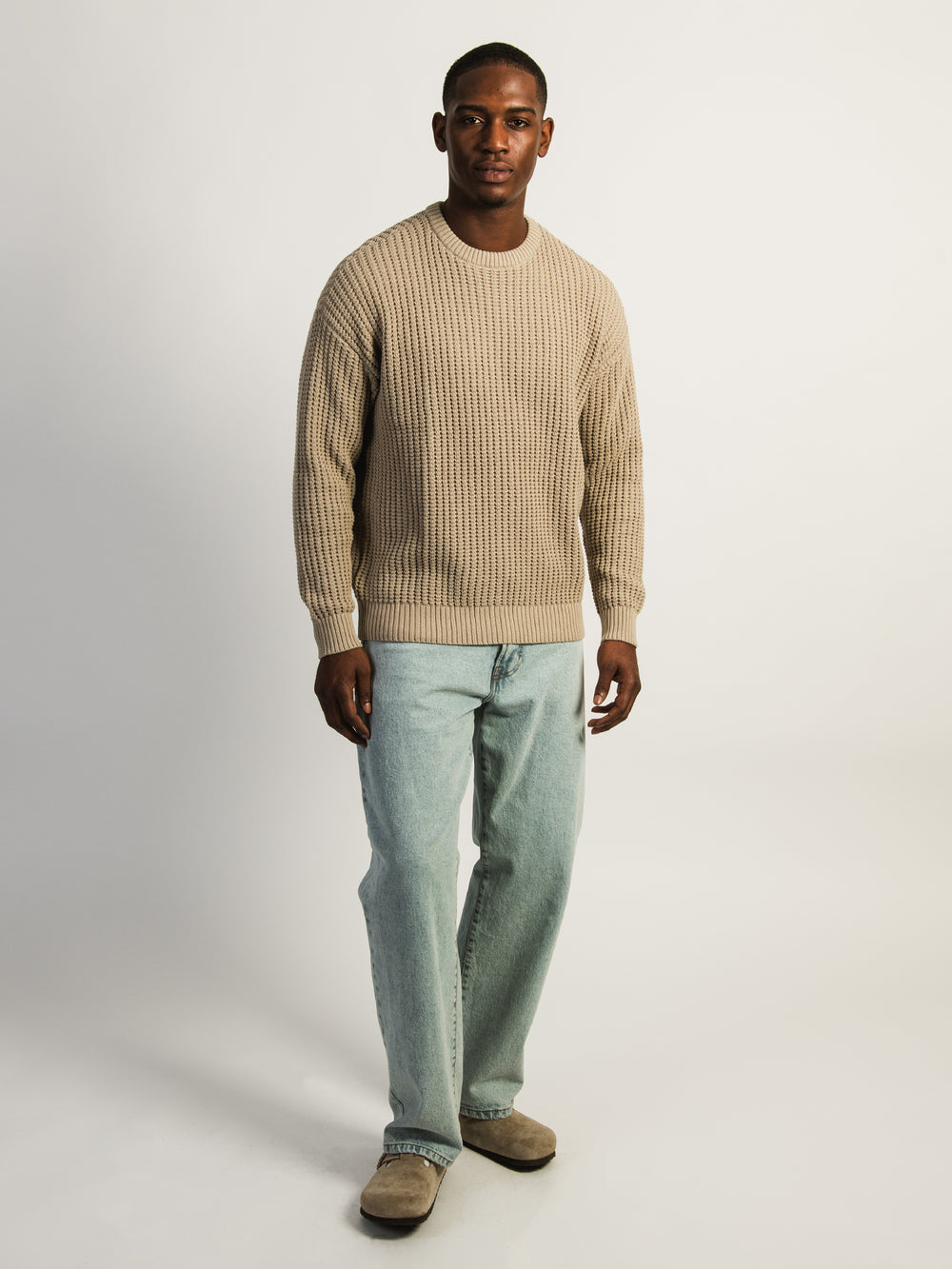 CHANDAIL KOLBY FISHERMANS RIB -TAUPE