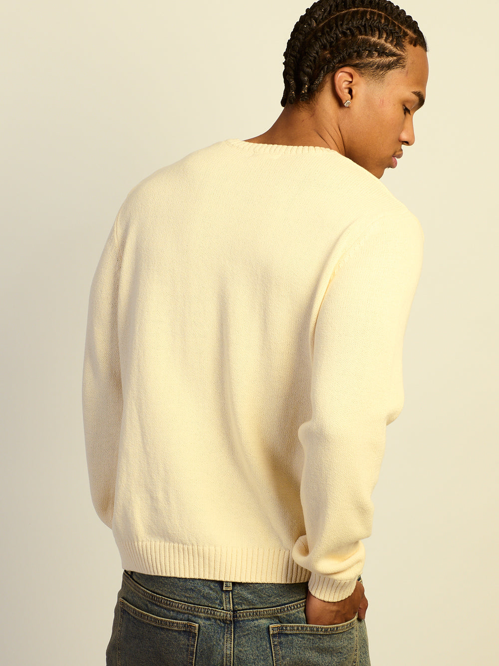 KOLBY LIGHTWEIGHT SWEATER - NATURAL