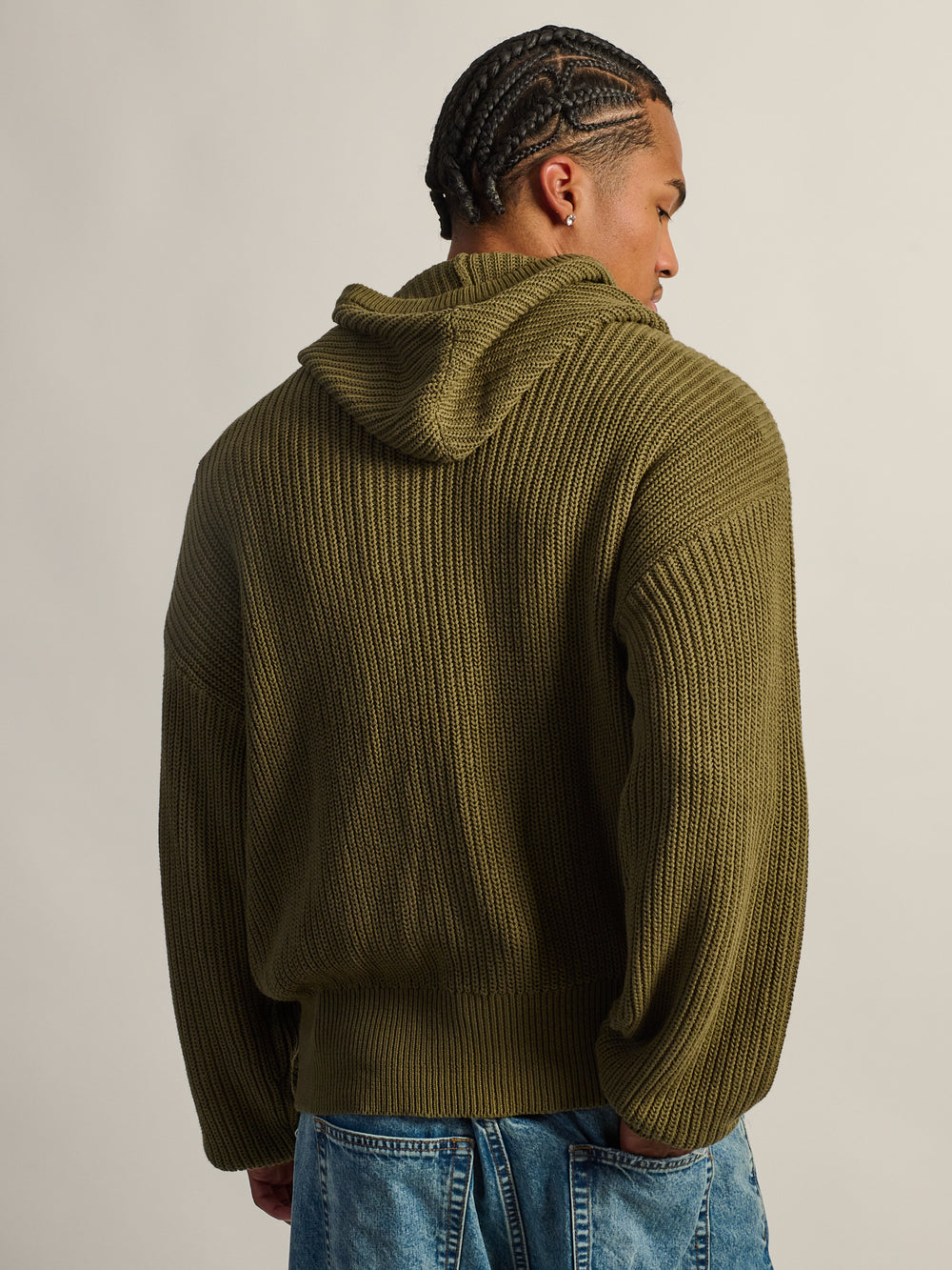 PULL À CAPUCHE KOLBY - OLIVE