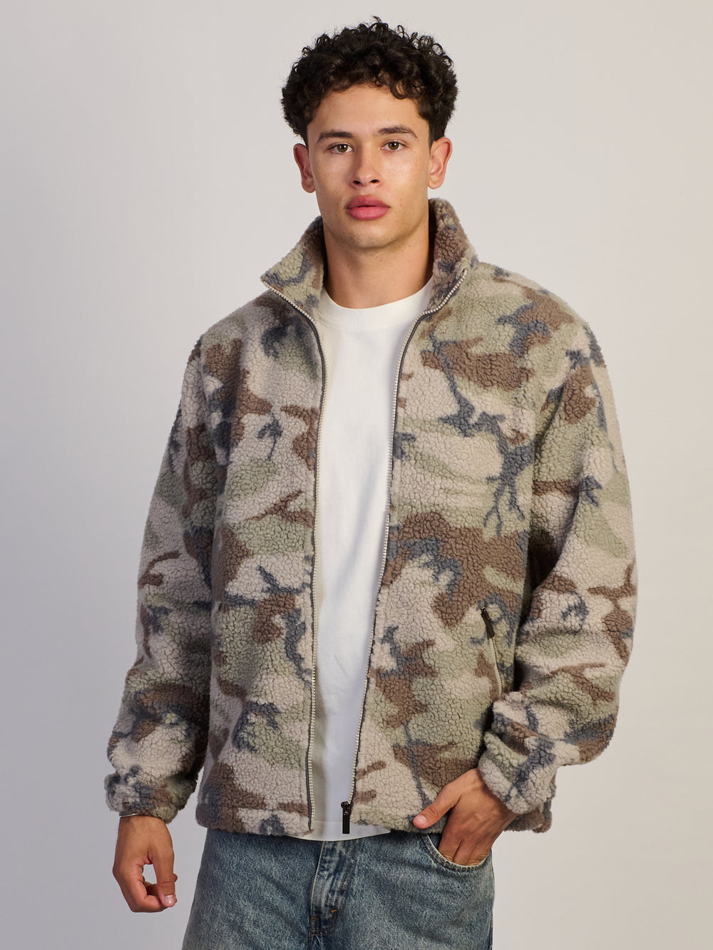 KOLBY SHERPA JACKET - CAMOUFLAGE