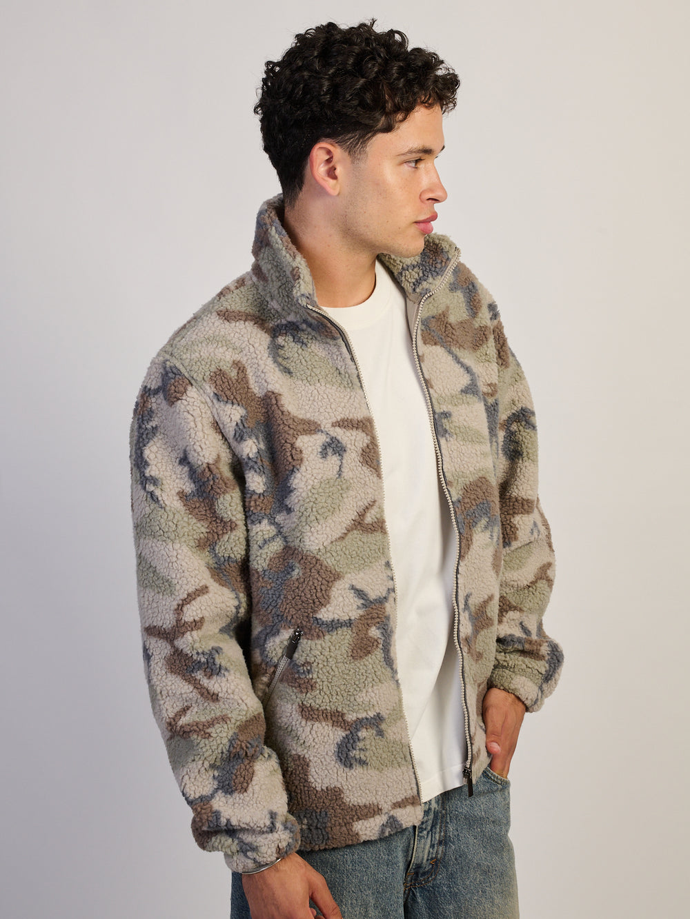 KOLBY KOLBY SHERPA JACKET - CAMOUFLAGE - Boathouse