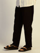PANTALON KOLBY COUPE AMPLE, MÉLANGE LIN - NOIR