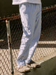 PANTALON KOLBY COUPE AMPLE, MÉLANGE LIN - BLEU