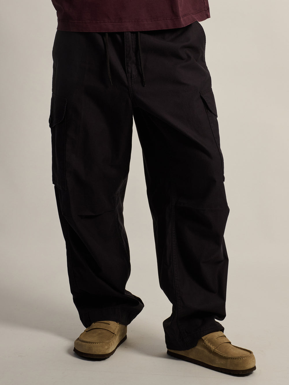 KOLBY BAGGY CARGO PANT - BLACK