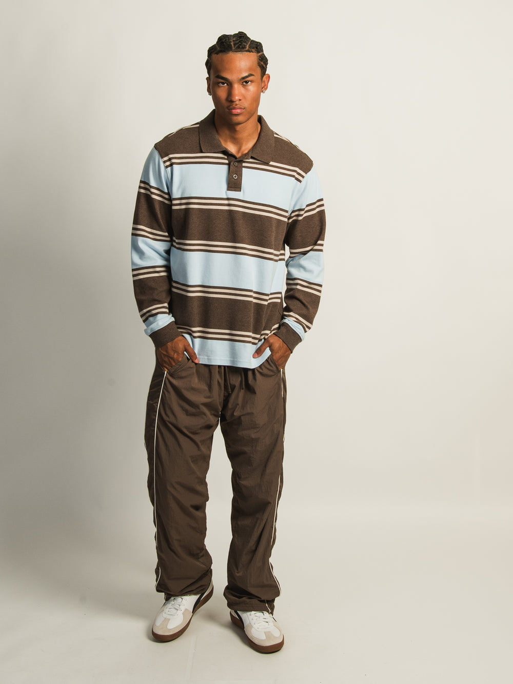 KOLBY TRACK PANT - BROWN