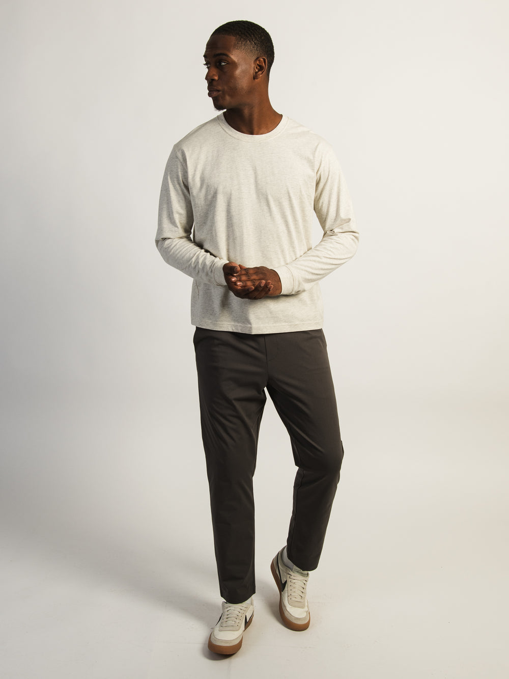 KOLBY KEEP COOL STRETCH PULL ON PANT - CHARCOAL