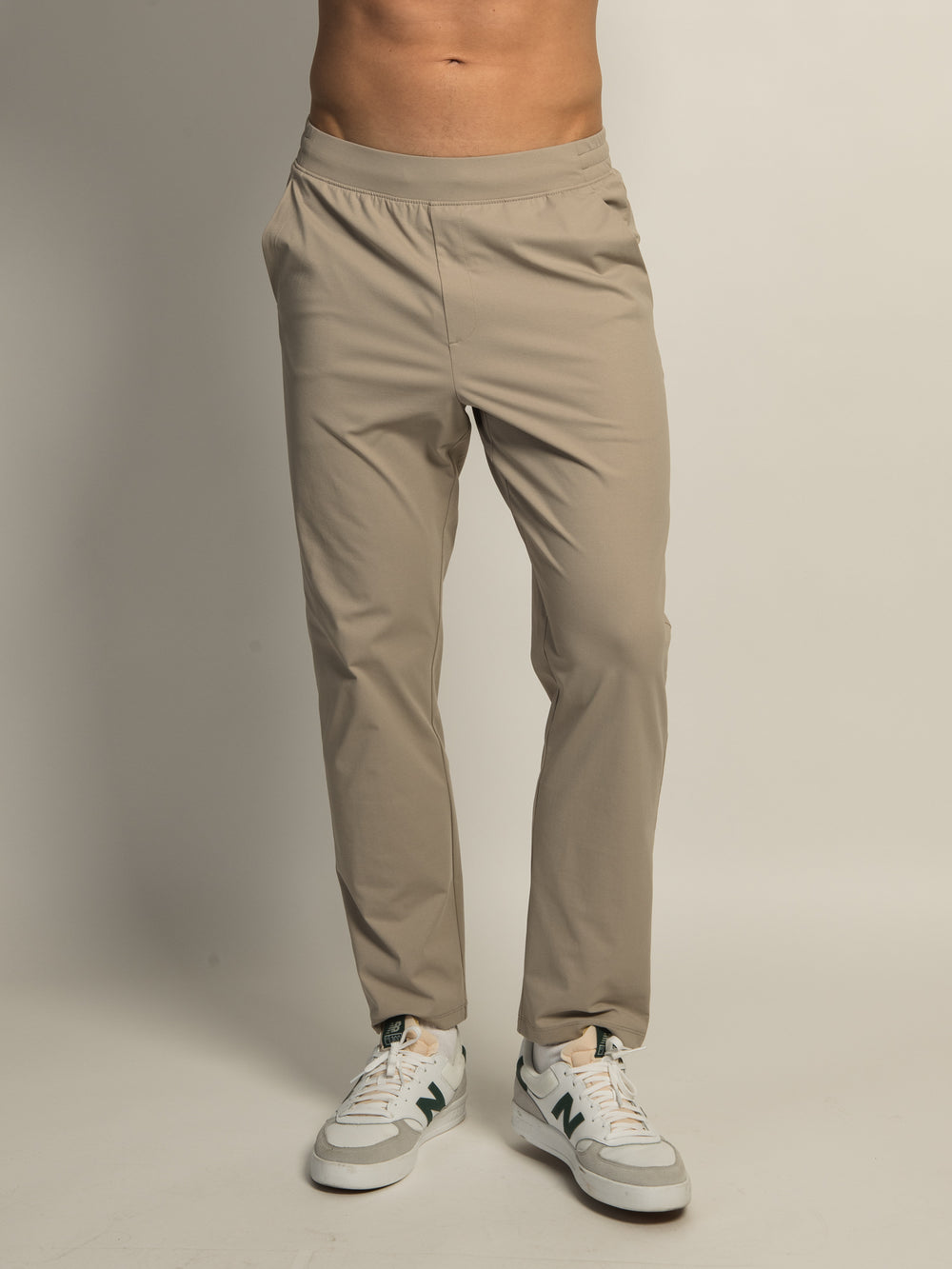 KOLBY KEEP COOL STRETCH PULL ON PANT - PEBBLE