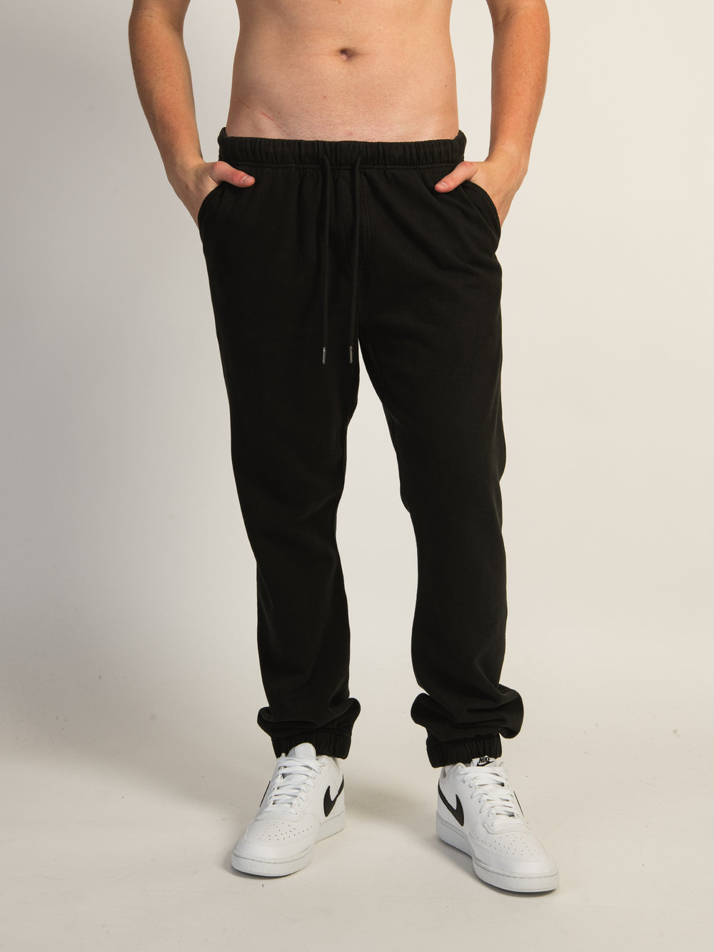 KOLBY VINTAGE WASH JOGGER - BLACK