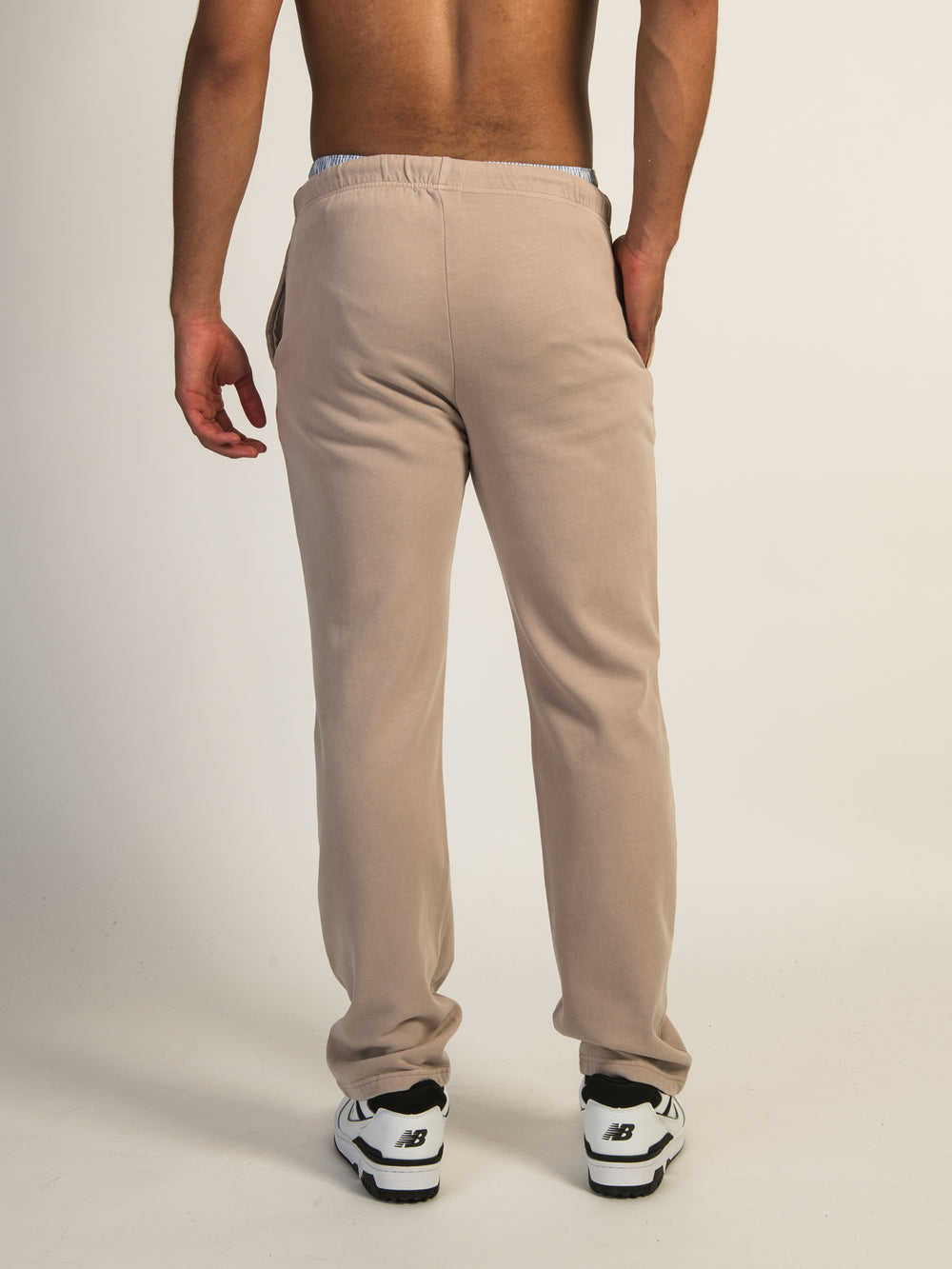 KOLBY VINTAGE WASH LOUNGE PANT - PEBBLE
