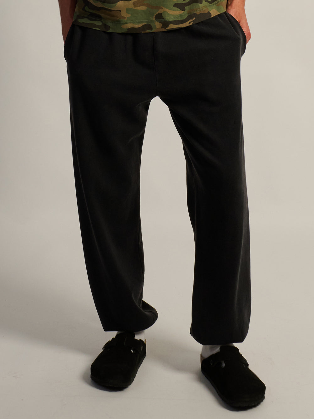 JOGGER POLAIRE KOLBY BAGGY – NOIR