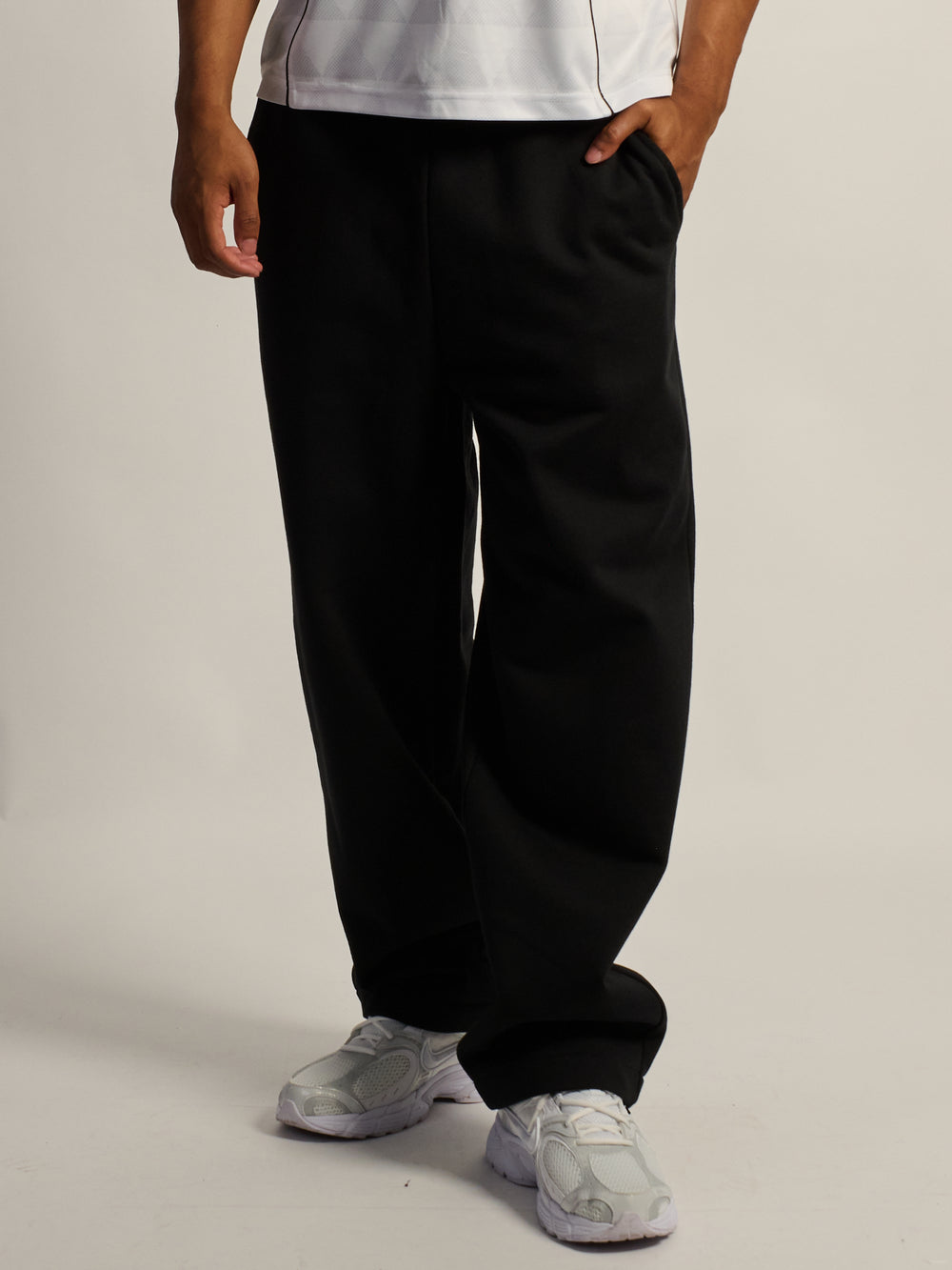 PANTALON DE SWEAT LOURD KOLBY BAGGY - NOIR