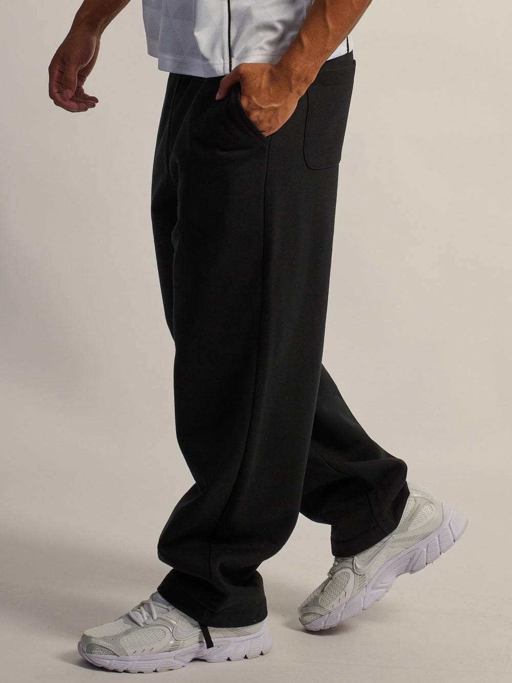 PANTALON DE SWEAT LOURD KOLBY BAGGY - NOIR