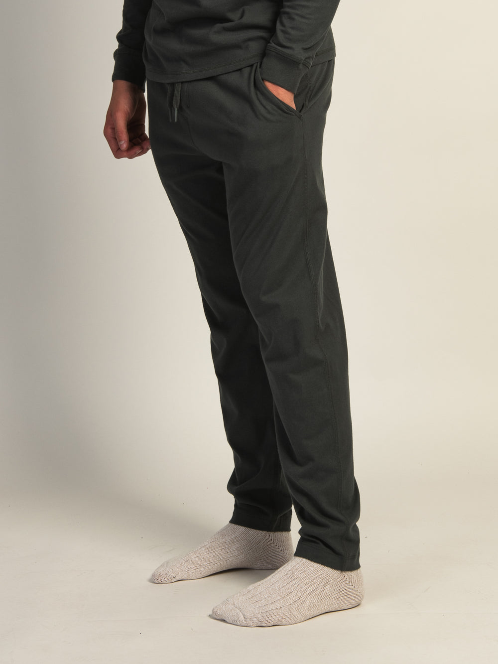 KOLBY SUEDED LOUNGE PANT - ASH - CLEARANCE
