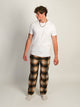 KOLBY KOLBY THOMAS CARGO PLAID PANT - GOLD - CLEARANCE - Boathouse