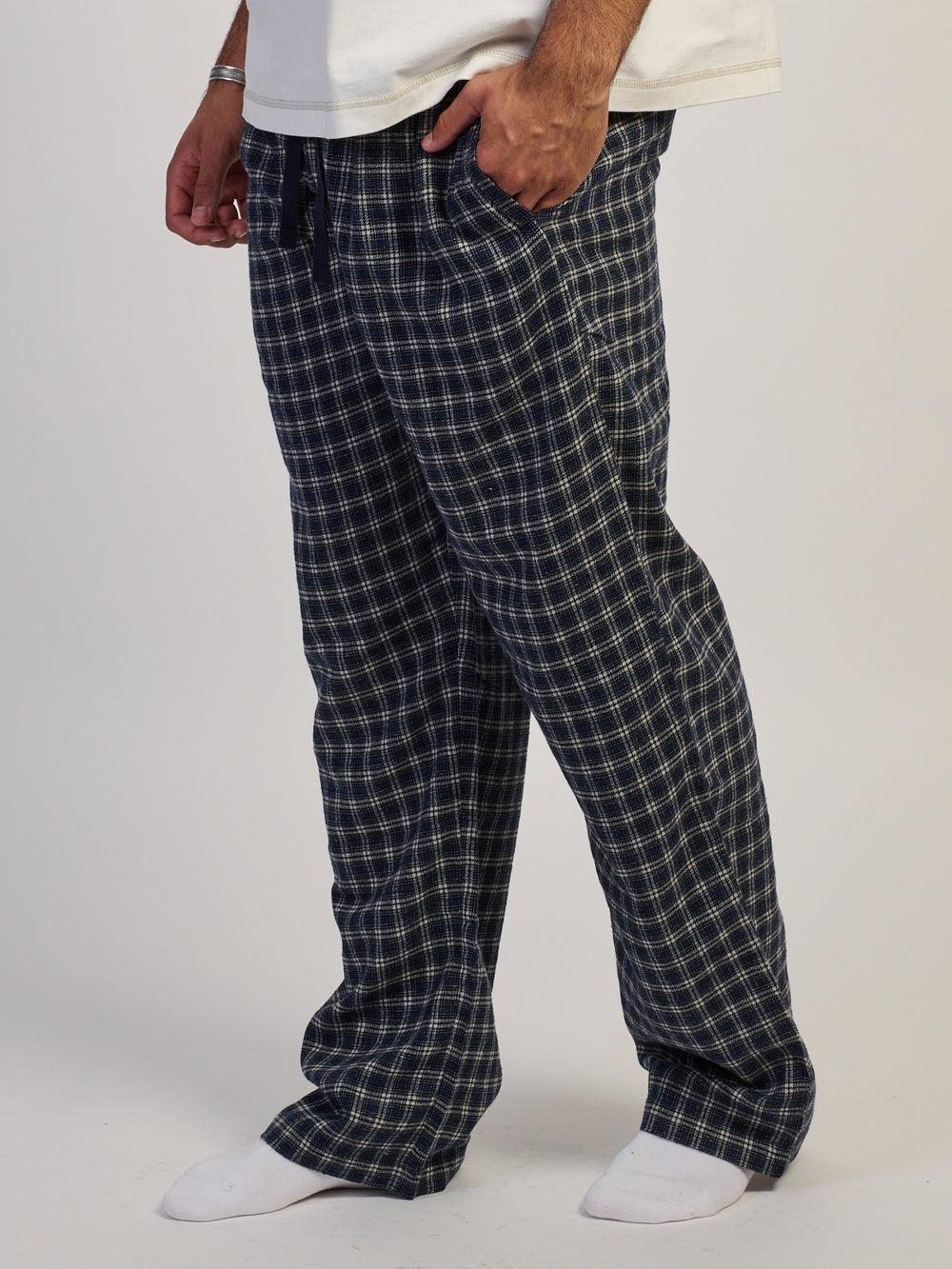 KOLBY PLAID PANT - BLUE