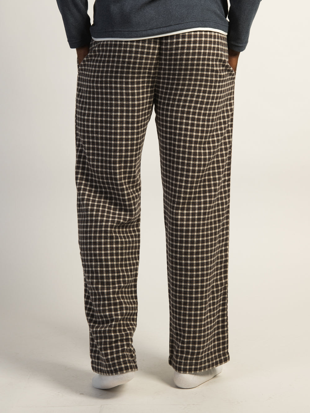 KOLBY PLAID PANT - BROWN