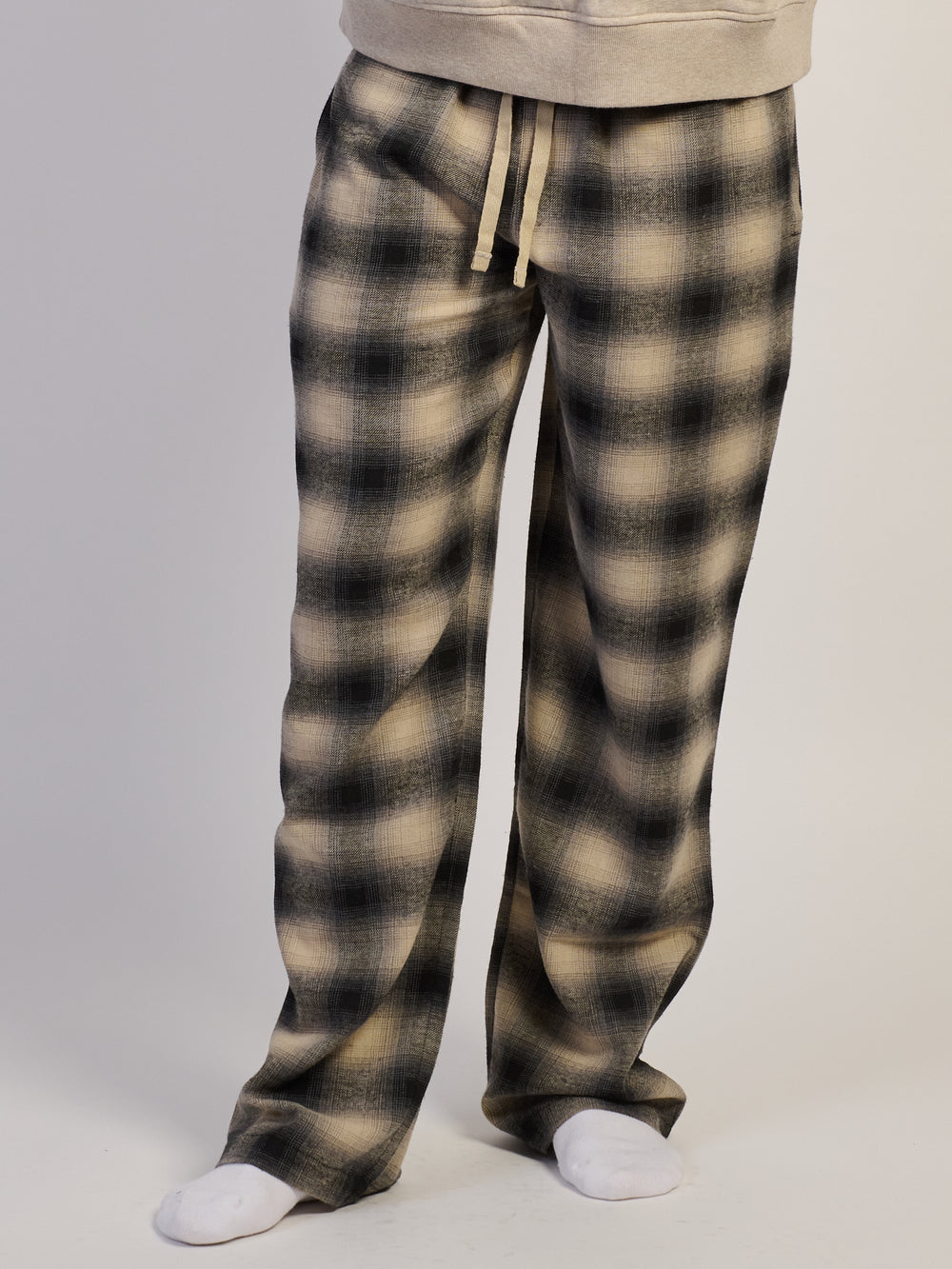 KOLBY PLAID PANT - BLACK