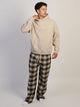 KOLBY PLAID PANT - BLACK