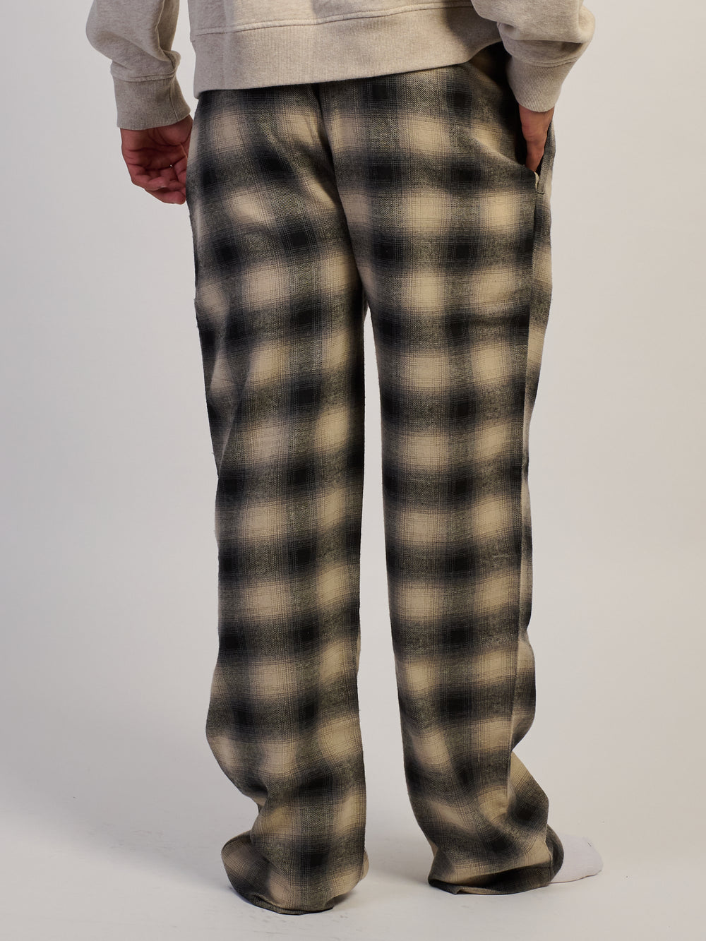 KOLBY PLAID PANT - BLACK