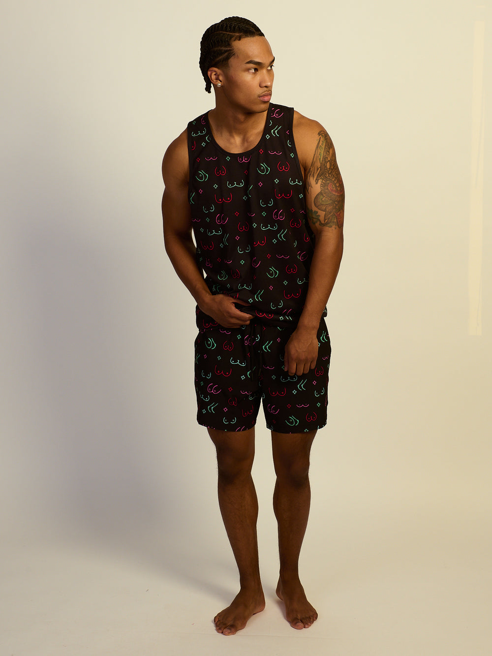 KOLBY SWIM BOOBIES 5in STRETCH SWIM SHORT