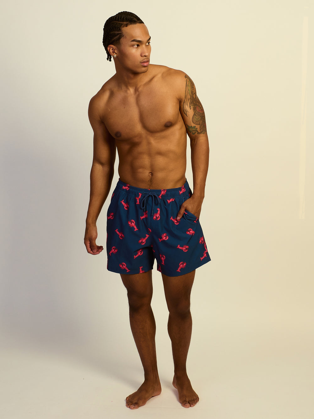 KOLBY SWIM LOBSTER 5in STRETCH SWIM SHORT