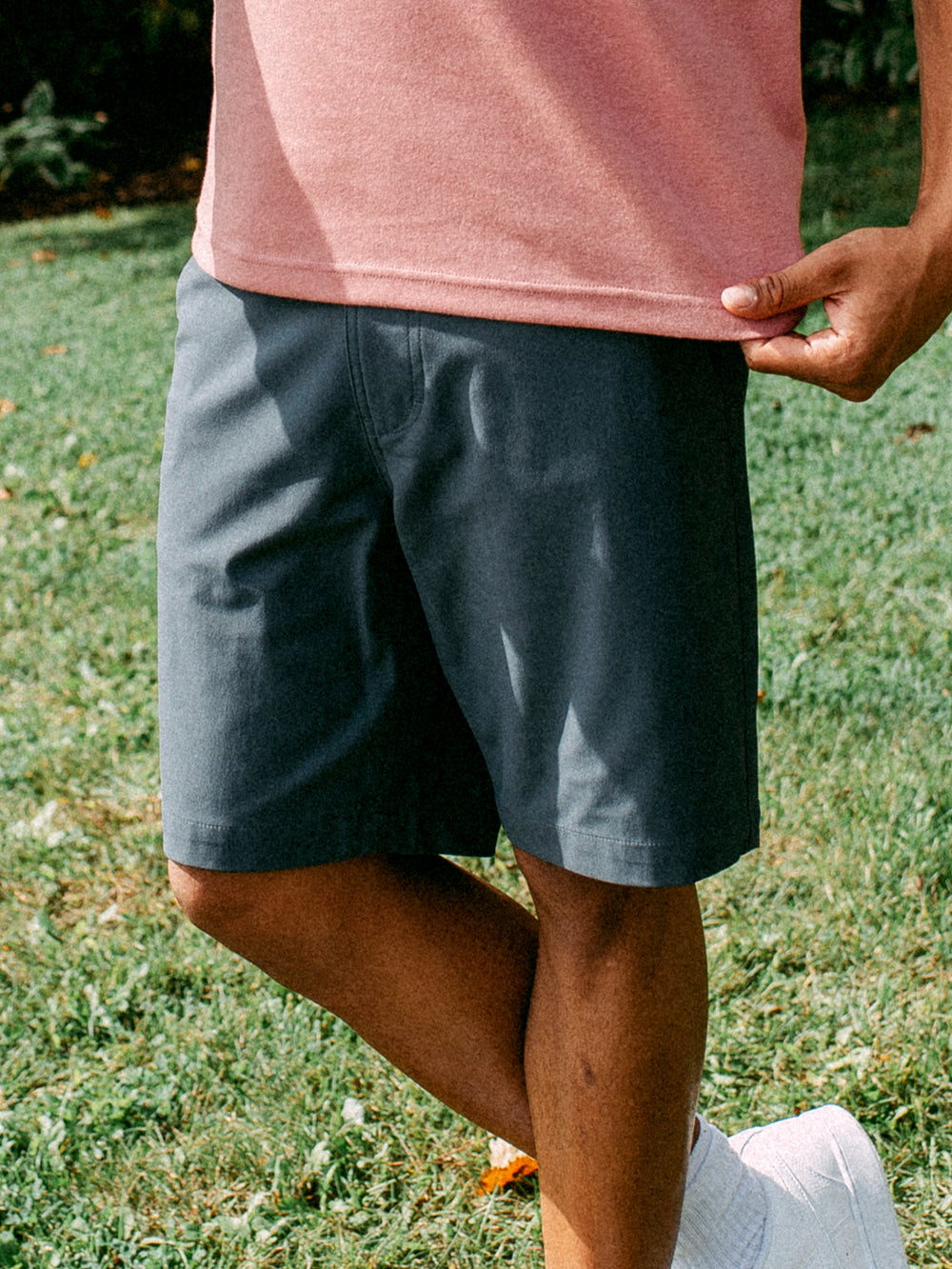 KOLBY KEEP COOL 9in STRETCH SHORT - ASH