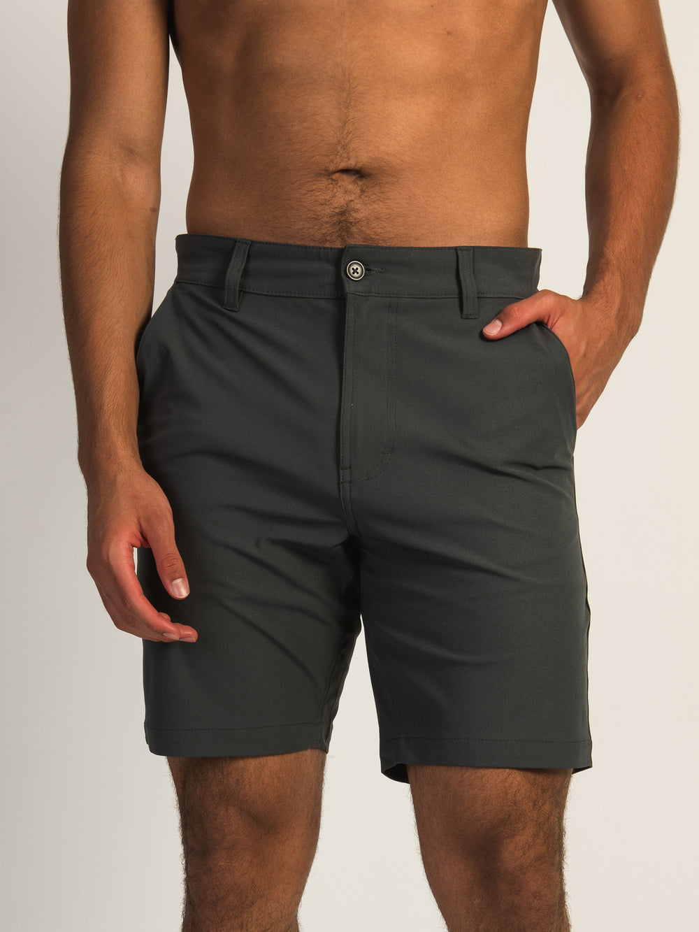 KOLBY KEEP COOL 9in STRETCH SHORT - ASH