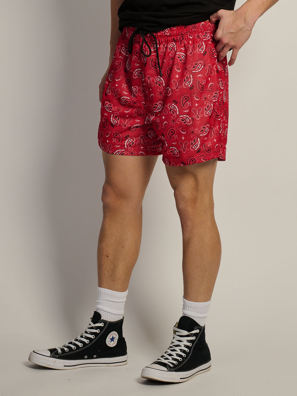 SHORT EN MAILLE KOLBY –ROUGE